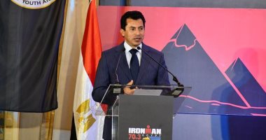 وزير الرياضة يشهد المؤتمر الصحفي للإعلان عن تفاصيل النسخة الثانية من أيرون مان الدولية  Iron Man 70.3