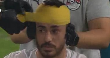 طيب الزمالك يطمئن على حمدى الونش بعد إصابته فى مباراة مصر والكاميرون