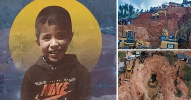 شاهد لقطات جديدة للحظة خروج جثمان الطفل المغربى ريان 