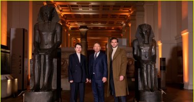 عرض خاص لأبطال Death on the Nile وسط الآثار الفرعونية بالمتحف البريطانى
