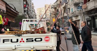 محافظة الإسكندرية: 52 حملة لإزالة الإشغالات بأحياء المنتزه والعامرية والعجمى