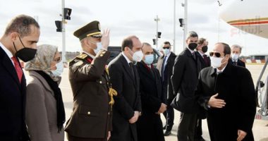 الرئيس السيسى يصل بروكسل لحضور القمة الأفريقية الأوروبية 