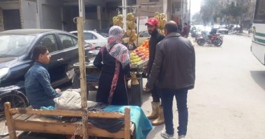 تحرير 22 محضر إشغال طريق بشارع عدنان المالكى خلال حملات بمدينة المنيا