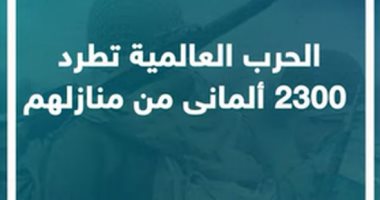 الحرب العالمية تطرد 2300 ألمانى من منازلهم.. فيديو