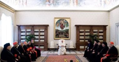 البابا فرنسيس يستقبل بطريرك الأقباط الكاثوليك فى مصر وبطاركة الشرق الكاثوليك