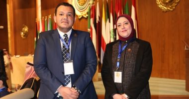 أحمد مقلد ونهى زكى نائبا "التنسيقية" يشاركان فى مؤتمر البرلمان العربى