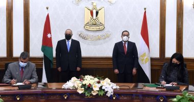 رئيس الوزراء ونظيره الأردنى يشهدان توقيع مذكرة تفاهم بمجال الحجر الزراعى