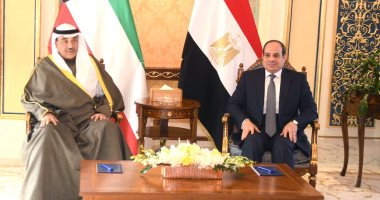 الرئيس السيسى يلتقى رئيس وزراء الكويت ويؤكد تقديره للعلاقات الوثيقة بين البلدين