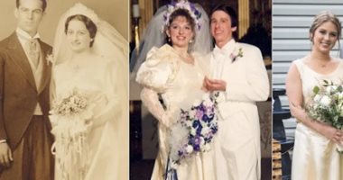 أمريكية ترتدى فستان زفاف جدتها لأمها .. عمره 83 عامًا وتتوارثه الأجيال
