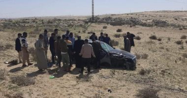 عضو مجلس الشيوخ عن شمال سيناء يتعرض لحادث سير.. صور