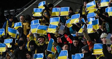 جماهير فريق نرويجى تدعم أوكرانيا خلال مواجهة سيلتك بدورى المؤتمر الأوروبي