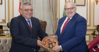 الخشت يبحث مع السفير الأرمينى تعزيز التعاون بين جامعة القاهرة وجامعات أرمينيا