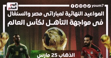 الموعد الجديد لمباراة مصر والسنغال على بطاقة التأهل لكأس العالم.. إنفوجراف