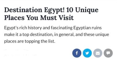 موقع The Travel يبزر 10 أماكن فريدة في مصر يحب زيارتها