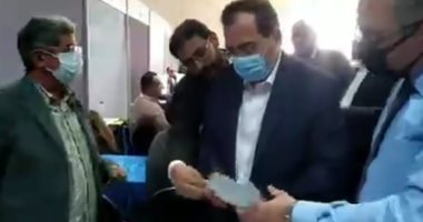 وزير البترول يدلى بصوته فى انتخابات نقابة المهندسين بالقاهرة 