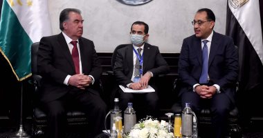 جلسة مباحثات موسعة لرئيس طاجيكستان ورئيس الوزراء بحضور مسئولى البلدين