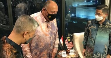 الوزير الأول الماليزي يبحث مع سامح شكرى تطوير التعاون بين مصر وماليزيا