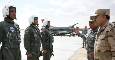 الفريق أسامة عسكر رئيس أركان حرب القوات المسلحة يتفقد إحدى القواعد الجوية 