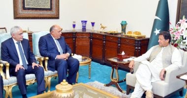 وزير الخارجية يلتقي رئيس وزراء باكستان 