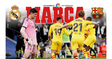 صفعة مؤلمة وبرشلونة يدمر أسوأ ريال مدريد.. أبرز عناوين صحف إسبانيا
