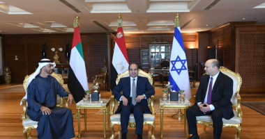 الرئيس السيسى يلتقى محمد بن زايد ورئيس وزراء إسرائيل