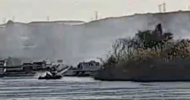 السيطرة على حريق فى منطقة الزراعات بجزيرة إيزيس بأسوان دون إصابات.. فيديو وصور