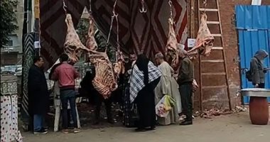 اللحمة البلدى العجالى بـ125 جنيها للكيلو طوال رمضان بـ"شادر لحوم" محافظة الشرقية