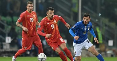 صورة منتخب إيطاليا يفشل فى التأهل لكأس العالم 2022 بالسقوط أمام مقدونيا الشمالية