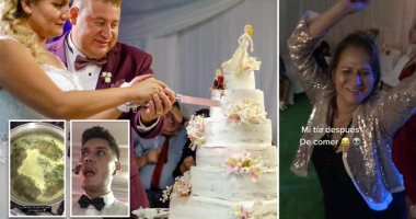 "كعكة بالماريجوانا" تثير ضحك المعازيم فى حفل زفاف بتشيلى.. فيديو وصور