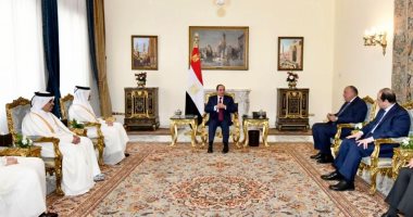 وزير خارجية قطر ينقل للرئيس السيسى تحيات الأمير تميم بن حمد