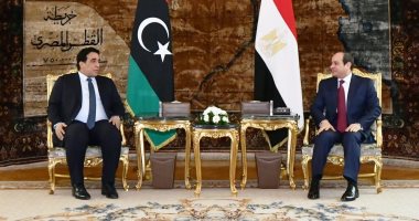 الرئيس السيسى يستقبل "المنفى" ويؤكد دعم مصـر لتحقيق المصلحة العليا لليبيا الشقيقة