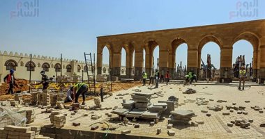 مراحل أعمال ترميم مسجد عمرو بن العاص بالكامل × 15 لقطة