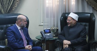 مفتى الجمهورية يستقبل مستشار الرئيس الفلسطيني.. ويؤكد على مكانة القدس الدينية