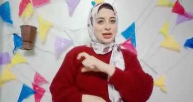 فتاة من الغربية تدعم ذوى الاحتياجات من ضعاف السمع بفيديو احتفالا برمضان