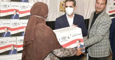 توزيع 60 ألف كرتونة مواد غذائية هدية الرئيس بالمحلة الكبرى