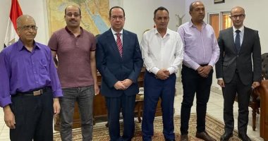 السفارة المصرية في جوبا تستقبل وفداً من الأطباء البيطريين المصريين