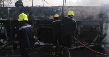 اندلاع حريق فى مصنع بالسلام ورجال الحماية المدنية يحاولون إخماده