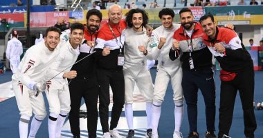 منتخب شباب سيف المبارزة يتوج بذهبية بطولة العالم للسلاح فى دبي