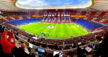 جماهير أتلتيكو مدريد تبدع بـ"تيفو" رائع خلال مواجهة مانشستر سيتي