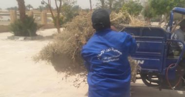 رفع 10 أطنان مخلفات وقمامة فى حملات النظافة الشاملة بمدينة الأقصر