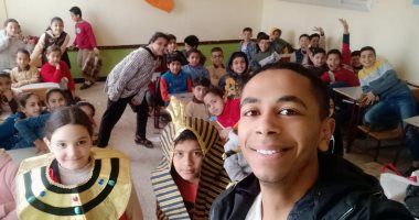 "صبحى" يطلق مبادرة تطوعية لنشر الوعى الأثرى بين طلاب المرحلة الابتدائية  