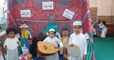 شخصيات رمضانية وتواشيح.. أطفال يقومون بعمل محاكاة للشهر الكريم.. صور