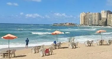 رفع درجة الاستعداد القصوى بشواطئ الإسكندرية وتحذيرات من ارتفاع الأمواج