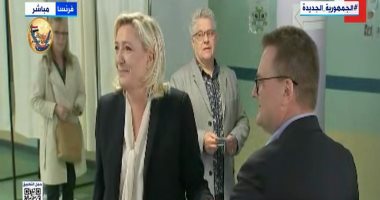 مارين لوبان تدلى بصوتها فى جولة الإعادة بالانتخابات الرئاسية الفرنسية