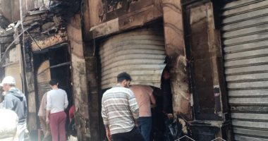 شهود عيان عن حريق سوق المنشية: كهرباء زيادة بعد عودة التيار السبب فى الحادث
