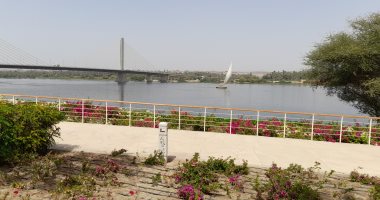 إطلالة ساحرة على النيل بعد الانتهاء من ممشى مدينة أسوان الجديدة.. فيديو وصور