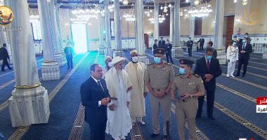 الرئيس السيسي: لا نقترب من الآثار خلال تطوير وتجديد مسجد الحسين 