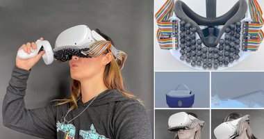 التقبيل فى ميتا فيروس أصبح ممكنًا الآن باستخدام سماعة رأس VR معدلة