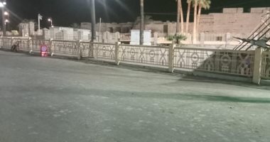 إزالة الإشغالات بمحيط ساحة أبو الحجاج فى الأقصر قبل عيد الفطر المبارك