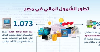 معلومات الوزراء: 56% من المصريين يملكون حسابات معاملات مالية 
